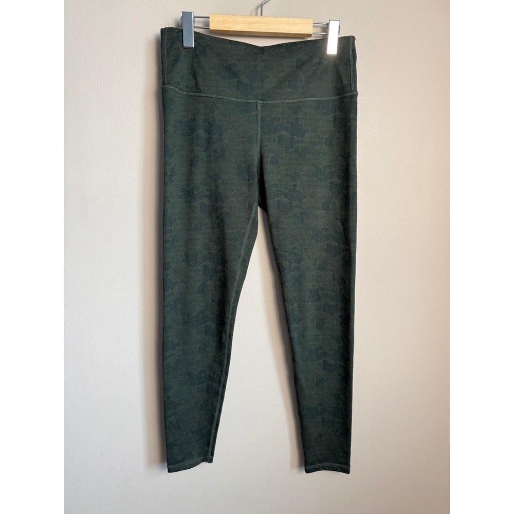 Kyodan Camo‎ Print High Rise Leggings Size M Activewear Gorpcore Military Green
